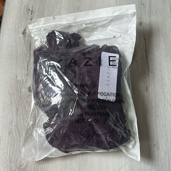 Azazie Harlow bridesmaid dress plum color size 4 NWT in packaging - Picture 4 of 6